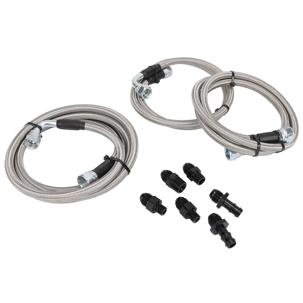 Transmission Cooler Lines Set Heavy Duty Transmission Cooling Hose Lines for 2500 3500 5.9L 1996‑2002 with 47RE