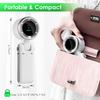 Mini High-speed Handheld Fan Usb Charging Digital Display Portable Desktop Folding Hanging Camping Violent Turbo Fan