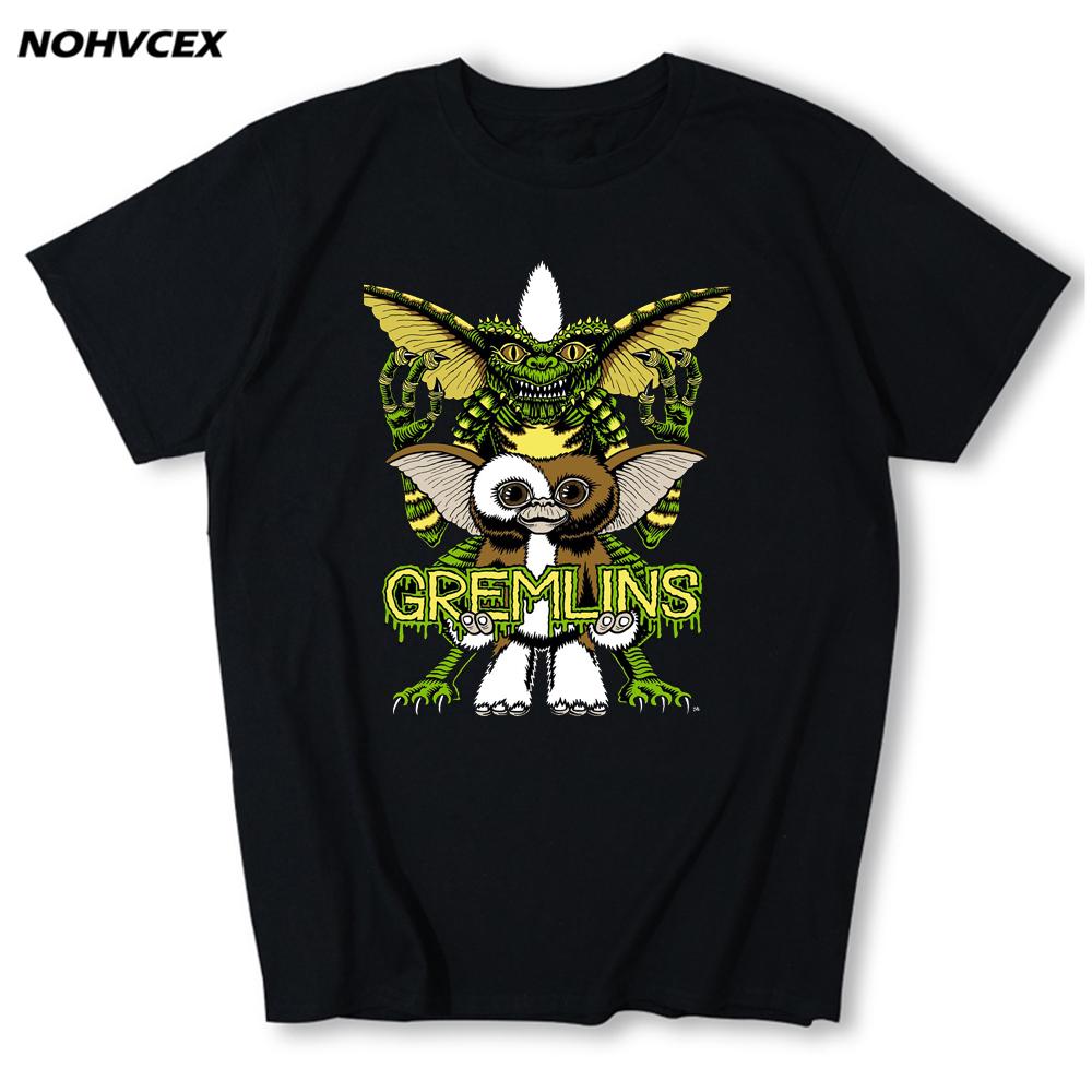 Gremlins Humorous T Shirt Men Cool Short Sleeved Soft Cotton T Shirt Gizmo 80S Movie Mogwai M