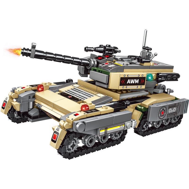 Compatible Military SWAT Armored Car Building Blocks - Educational Assembly Toy for Boys