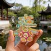 Humble and Lingering Garden Scenic Enamel Metal Magnet - Cultural Souvenir