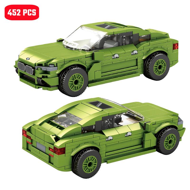 Non-Toxic Creative Champion Technical Sports Car Assembly Building Blocks Moc City Famous Racing Vehicle Ideas Model Bricks Diy Toys Gifts