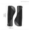 Vibration Reducing Bike Grip Ergonomic Handlebars Cover Antislip Pattern Locking Rings for Mountain Bike Accessories