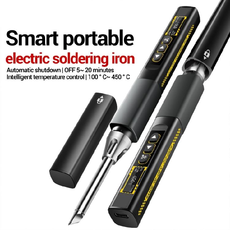 Mini Electric Soldering Iron 96W Adjustable Temperature Fast Heating Portable Digital Display Welding Iron Tool Kits