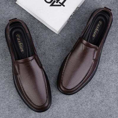 Fashion 2024 High Quality Male Comfortable Gents Shoes Genuine Leather Mens Slip On Business Shoes New Classic All-match Mens Loafers