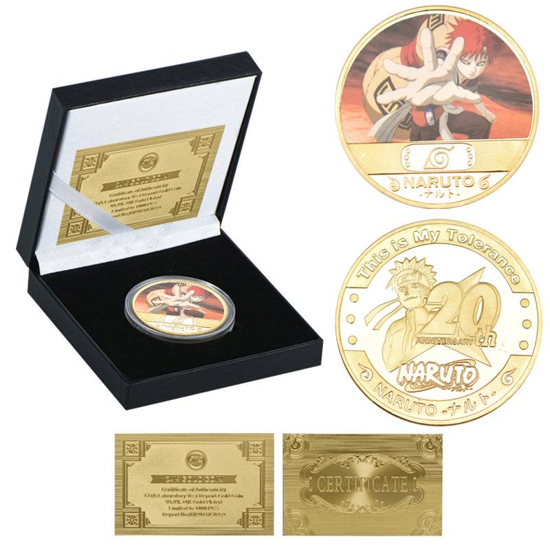 Naruto Uzumaki & Sasuke Metal Die-Cast Anime Coin Collection