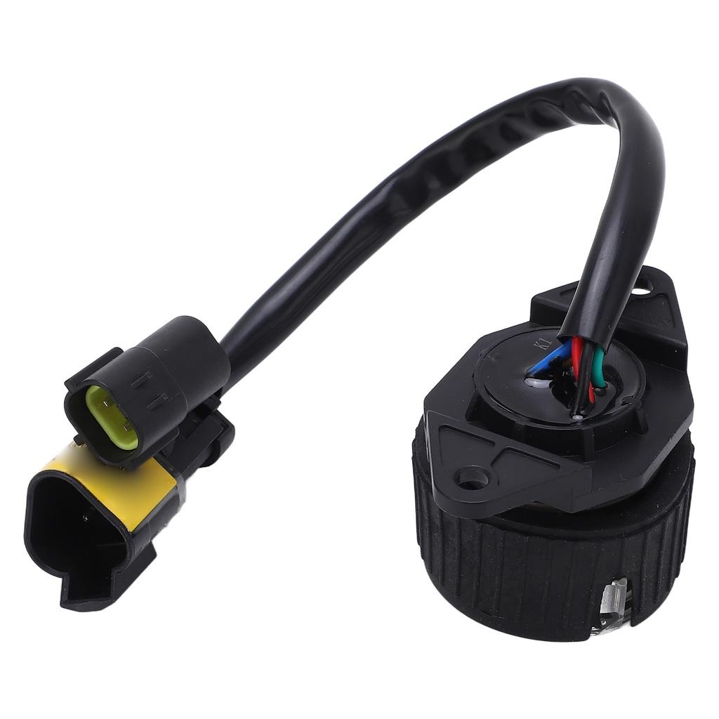 Throttle Motor Knob Switch ABS Alloy Steel Sensitive Throttle Motor Rotary Knob 21Q4‑20812 for Hyundai R 9 Excavator