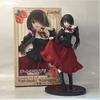 19Cm Date A Live Tokisaki Kurumi Anime Figure Cute Girl Model Toy Pvc Black Dress Dress Up Standing Model Car Model Ornaments