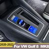 Für VW Golf 8 MK8 Rline R GTI 2022 Autoinnenraum Schaltknauf Handbremse Auto Hold Button P Schalter Aufkleber Streifenverkleidung