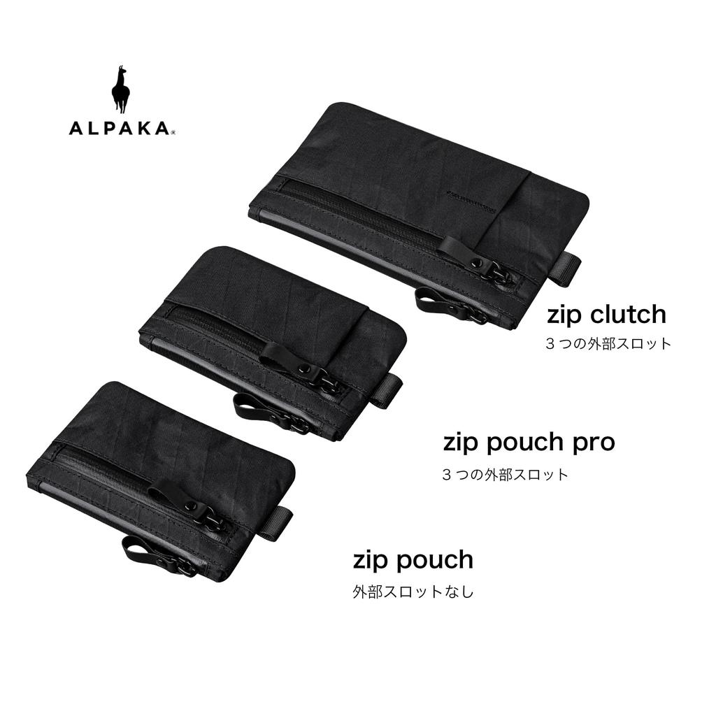 ALPAKA Zip Pouzdro RFID Tenká Kompaktní Peněženka s Mincemi Kartami YKK Cestovní Dárek proti Skimmingu Pánská Peněženka, Přihrádky, Štítek, Vodoodpudivý Zip,