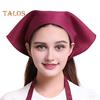 Triangle Head Scarf Women Hair Bandana Waiter Work Headscarf for Kitchen Restaurant Female Chef Cap for Bakers Baristas Cleaners