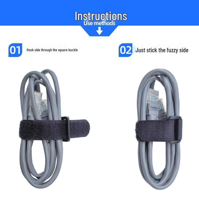 Drone Battery and Cable Organizer: Self-Adhesive Nylon Hook & Loop Ties