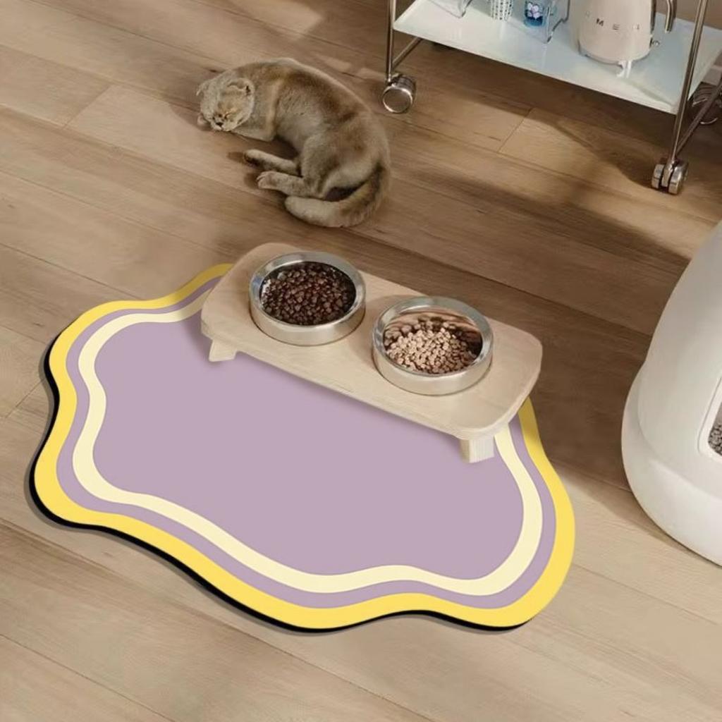 50*80cm Kat en Hond Anti-Slip Huisdiermat - Sneldrogend, Absorberend, Vloermat voor Binnen in Scandinavische Stijl, Vloer Huisdiermat, Speelse en Duurzame Huisdiermat