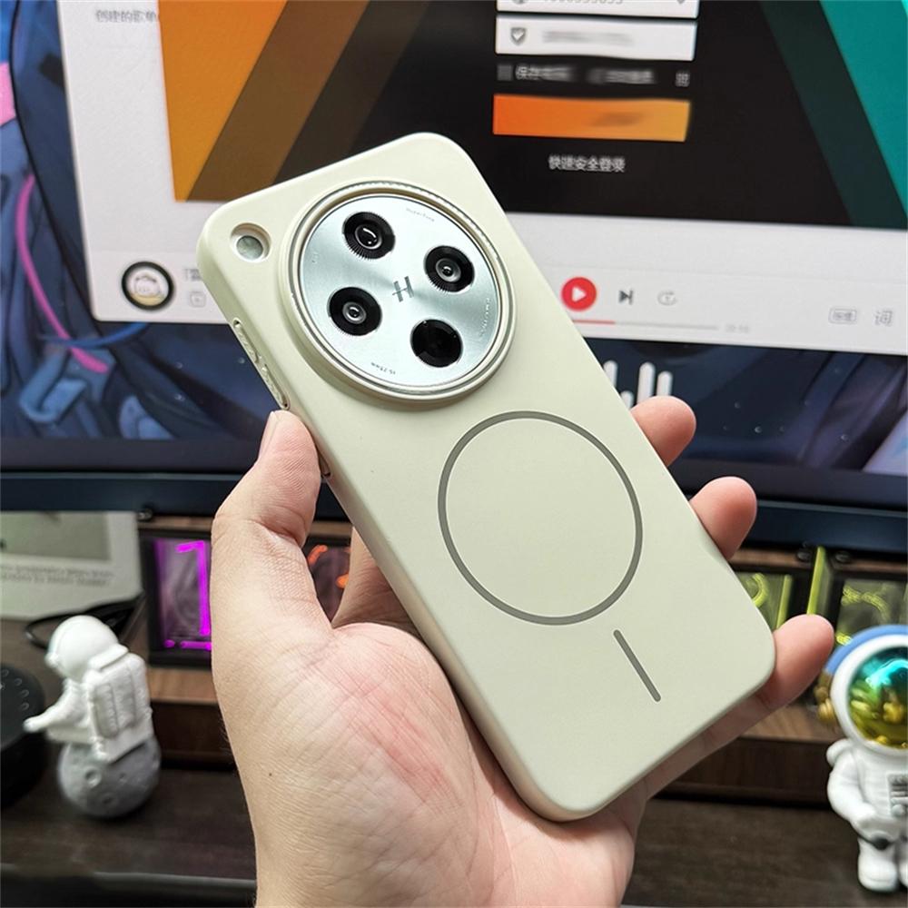 Slim Magnetic Wireless Charge Solid Color Cover For OPPO Find X7 Ultra X8 X8S Plus Case For OPPO Find X8Pro Hard PC Phone Case