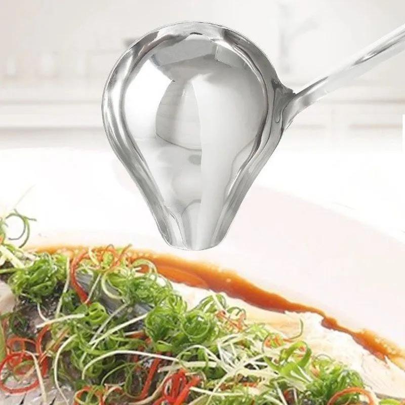 304 Stainless Steel Spoon , Hot Pot Cooking Spoon , Kitchen Oil Spoon , Creative Spoon , Spoon ,shaped Soup Ladle