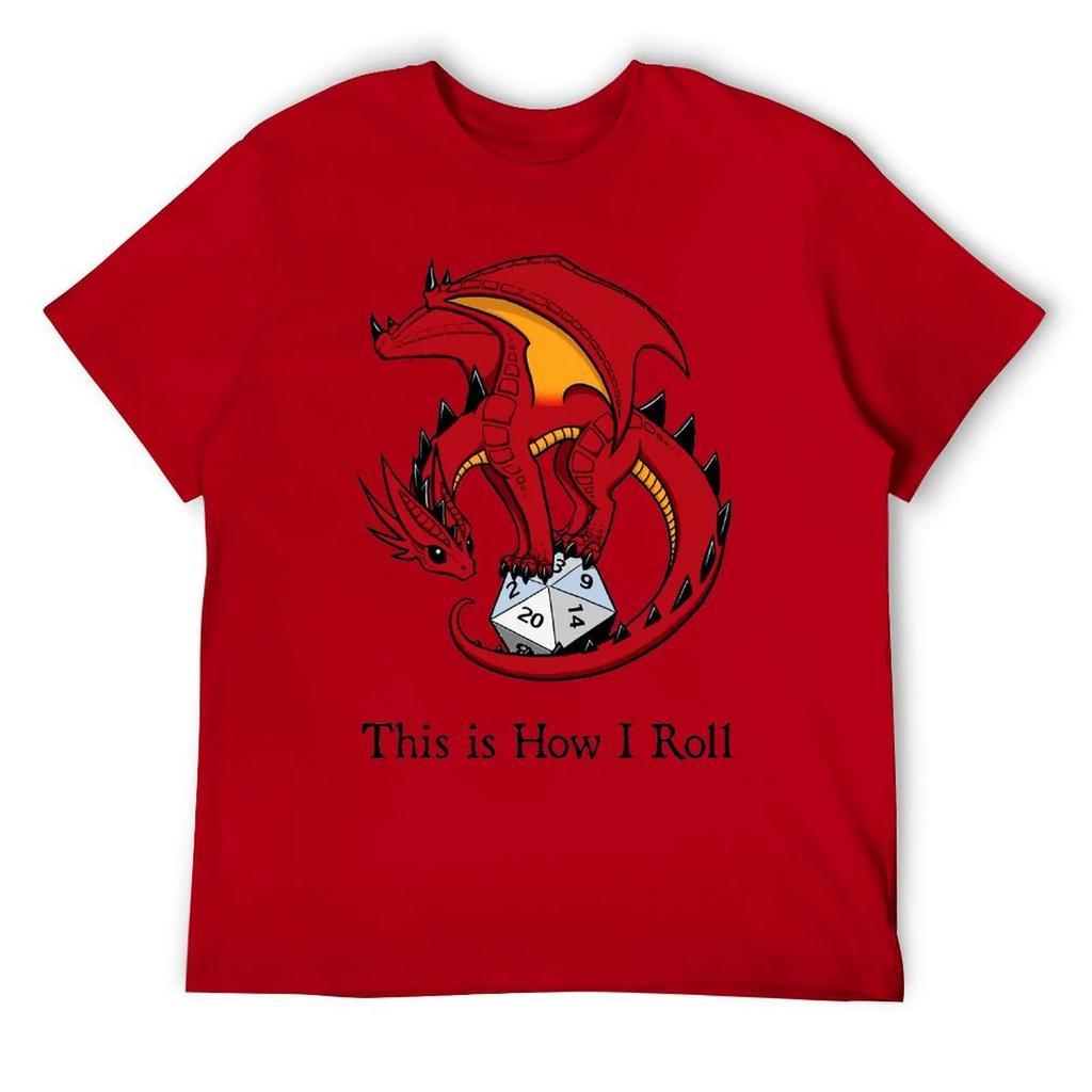 Dice Dragon Classic For Sale T-shirt Fresh Campaign  Joke Tees Cute Aactivity Competition USA Size