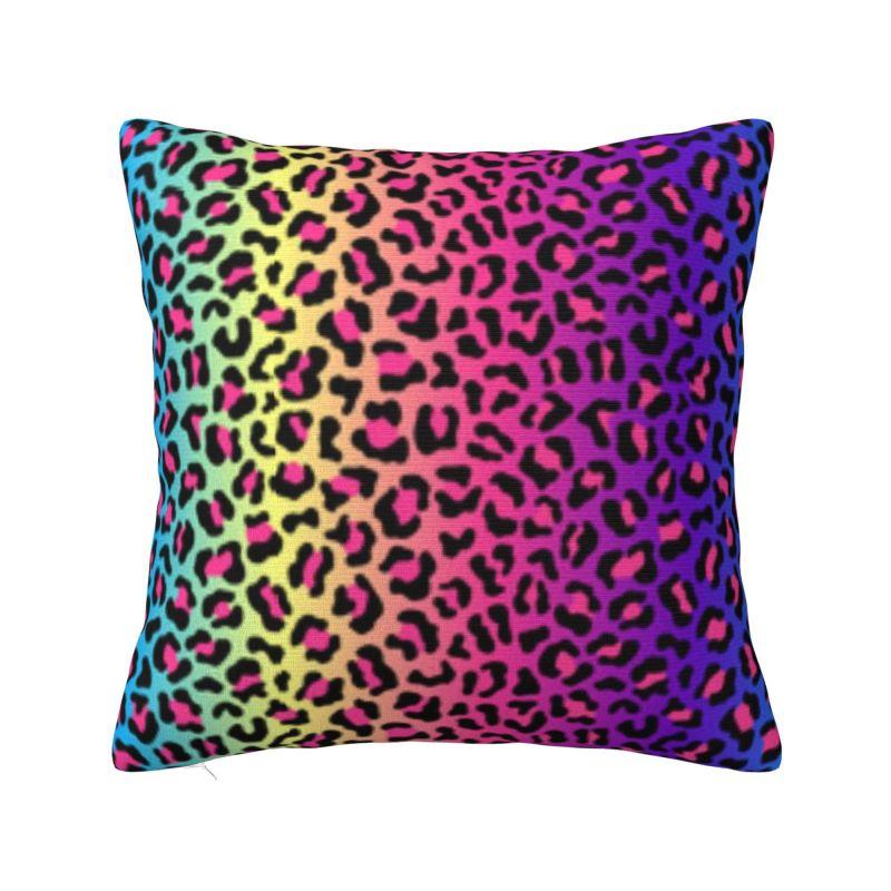 Custom Leopard Print Pillow Case Decoration Luxury Animal Skin Outdoor Cushions Square Pillowcase