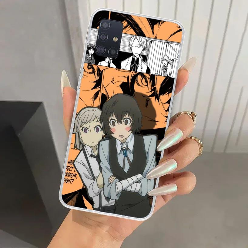 Bungo Stray Dogs Manga Phone Case for Samsung Galaxy A52 A32 A22 A12 A02S A50S A30S A10S Note 20 Ultra 10 Plus S10 A31 A20 A71 A