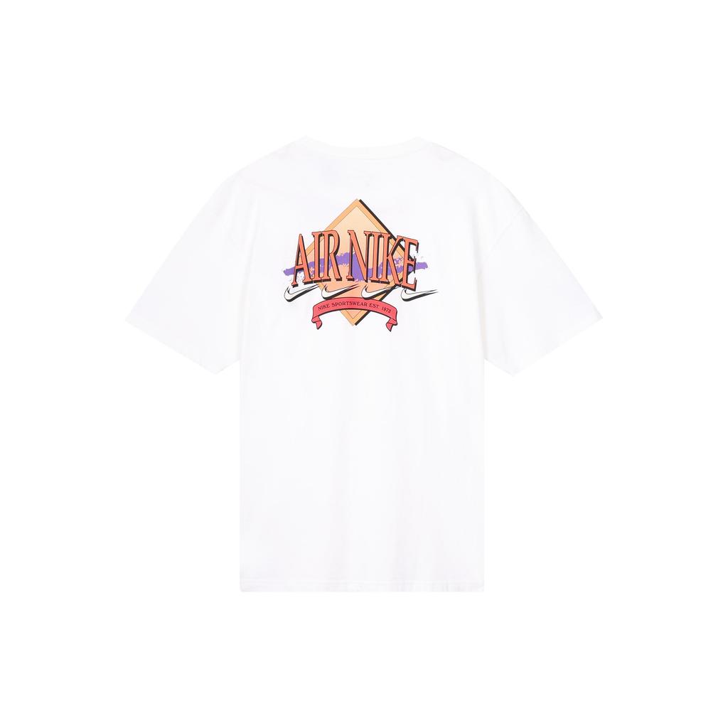 Nike T Shirts Men's White Crew Neck Moderate Straight Fit DD1377-100
