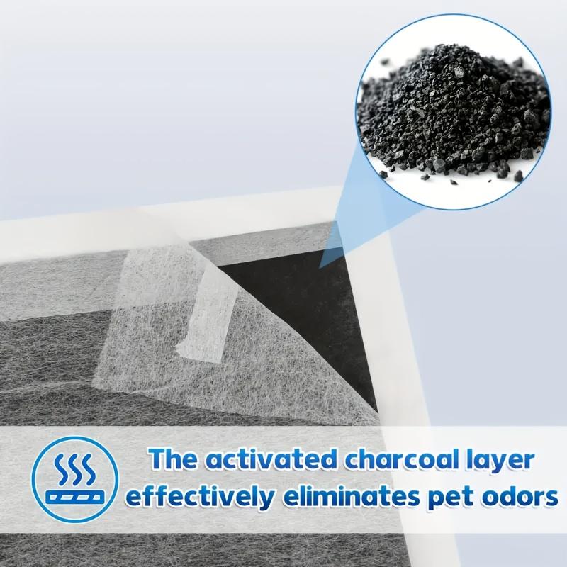 100/50/40/20pcs Disposable Thickened Deodorizing Bamboo Charcoal Pet Pee Pads