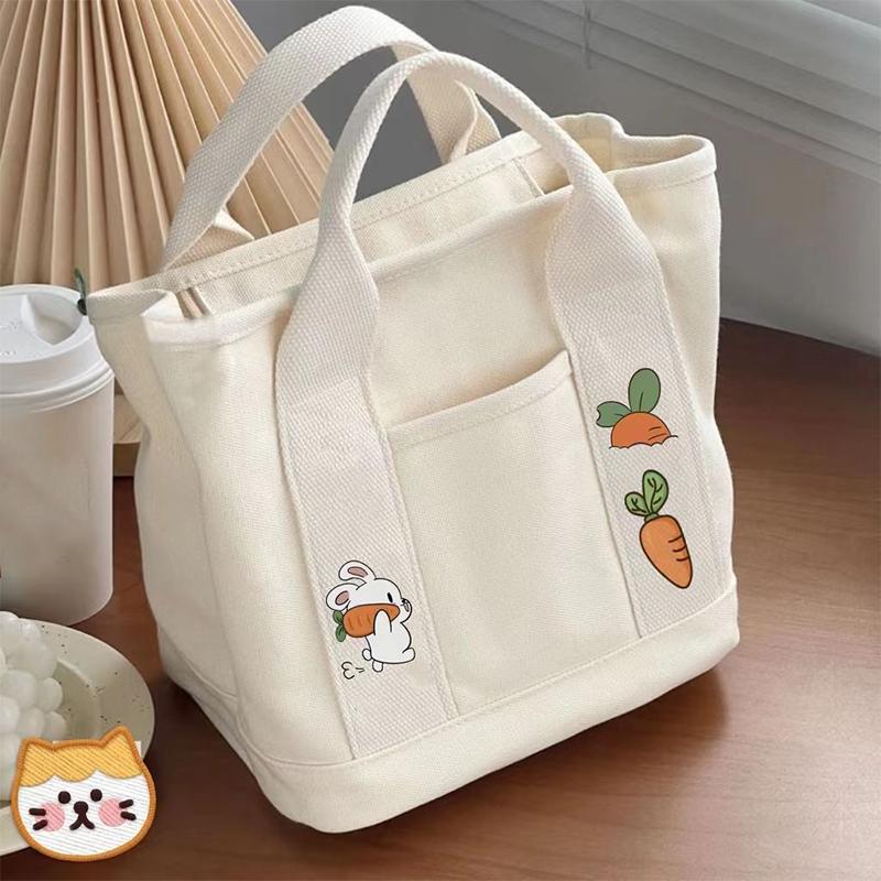 1Pieces Fashionable New Canvas Bag Summer Little Rabbit Carrot Handbag Cute Handbag Outdoor Mountaineering Bag Christmas Gifts