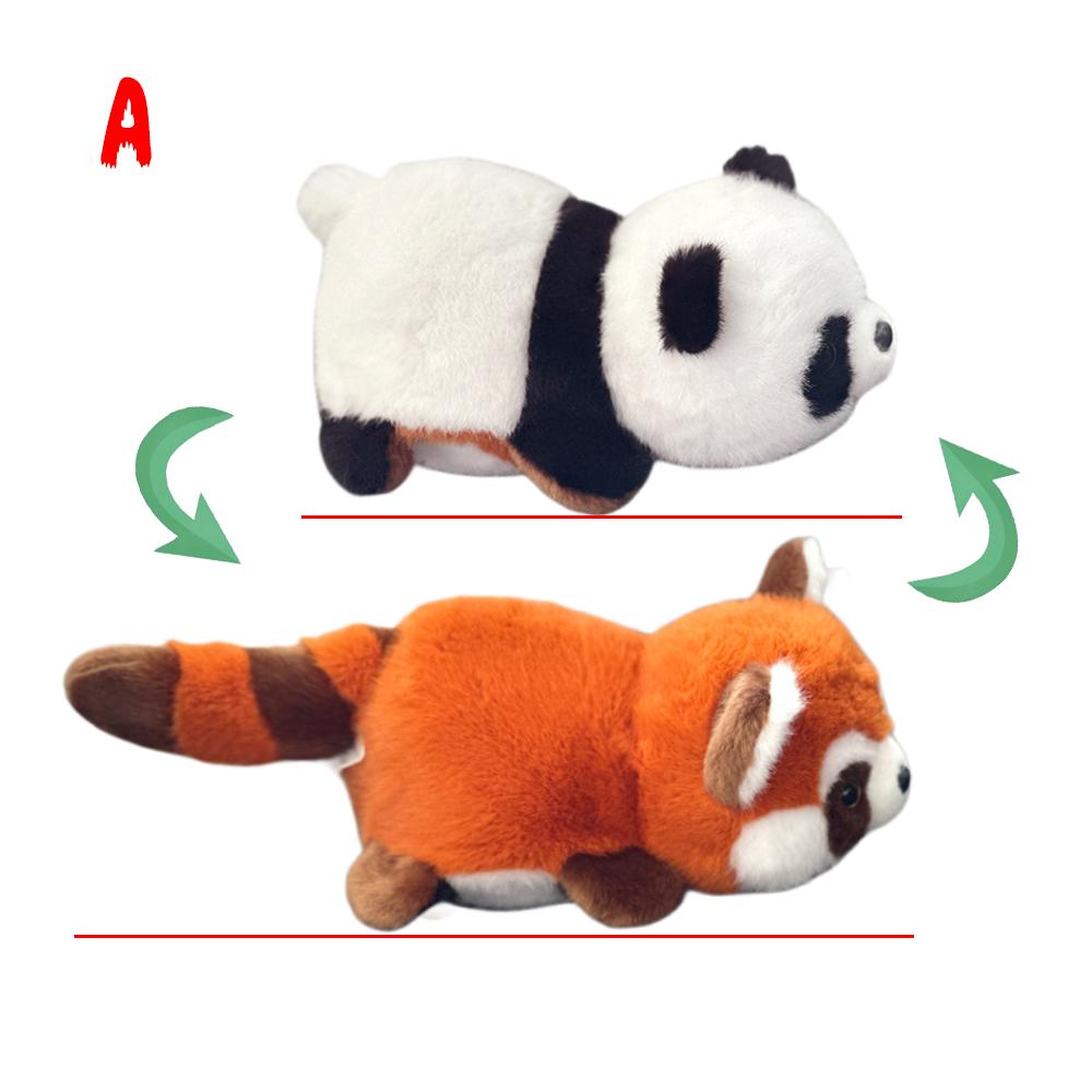 

Non-Toxic Treasuringu Flip Panda Plush Toy Double-Sided Flip Capybara Toys Red Panda Fluffy Dolls Soft Animals Plushie Kids Birthday Gifts 25cm-S
