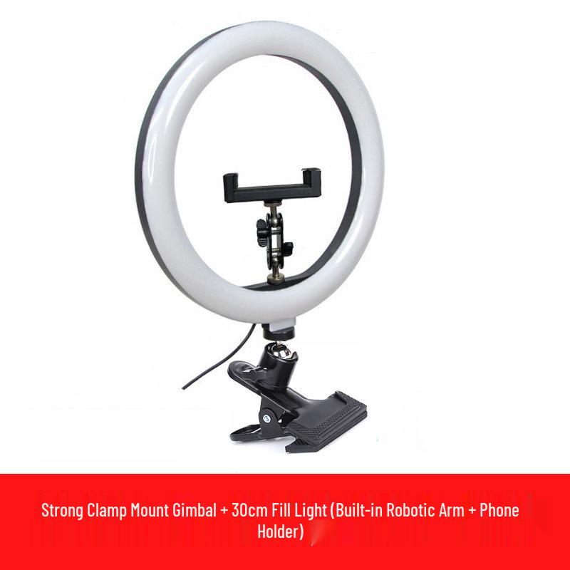 Universal Metal Desktop Stand for Mobile Live Streaming & Photography - Strong Clip, 1/4" Extension