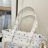Lace Transparent Bag Wave Point Shoulder Bag For Middle School Students