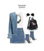 Women's Oxford Cloth Floral Embroidered Anti-Theft Travel Backpack - Lightweight, Fashionable Shoulder Bag for School and Casual Use