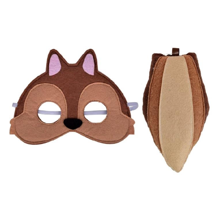 Children Animal Squirrel Costume Accessories Halloween Animal Costume for Boy Girl Cosplay Birthday Christmas Halloween