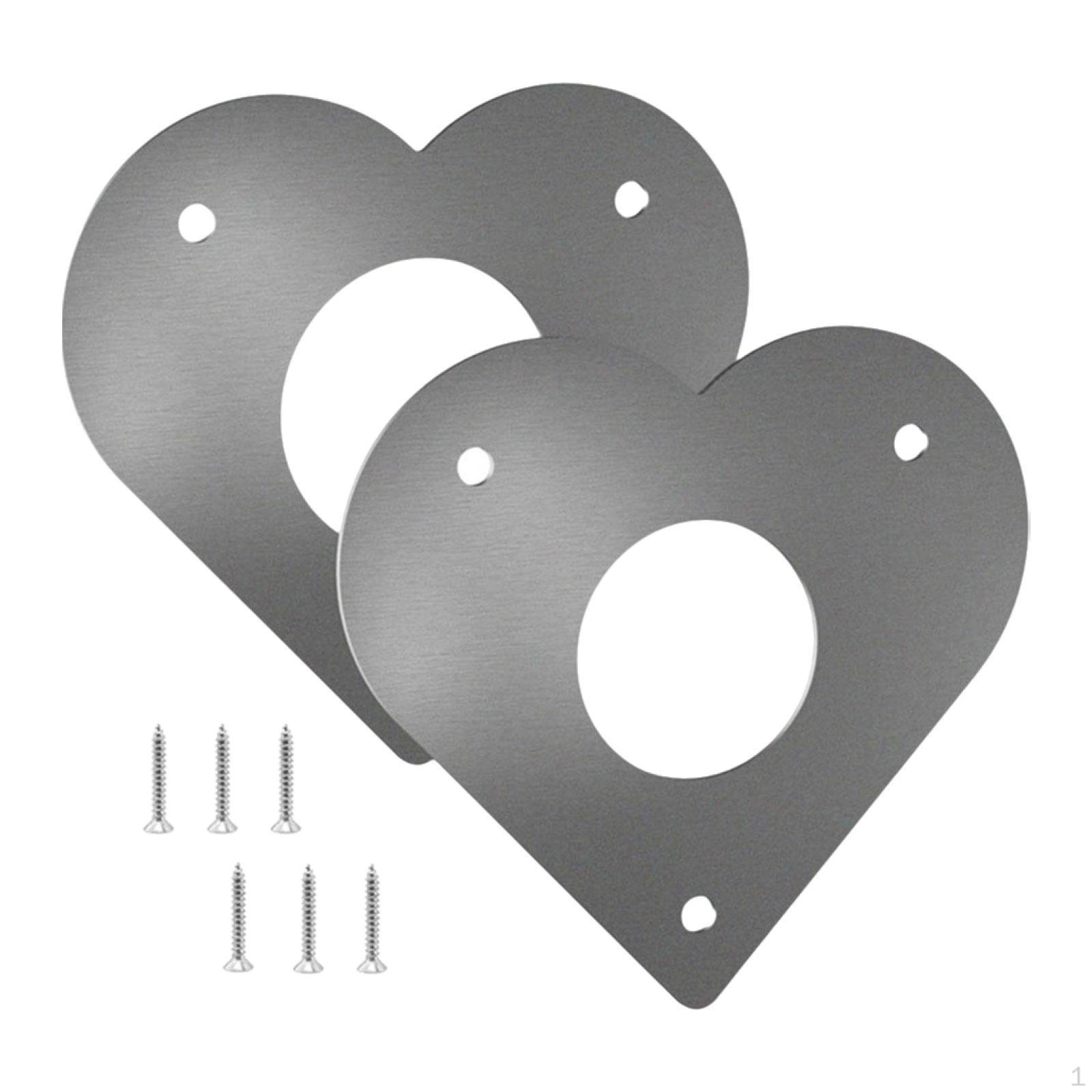2x Birdhouse Metal Protection Plate Nest Box Entry Shield Replacement Wood Pecker Kit