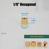 1~20pcs 1/8" 1/4" 3/8" 1/2" 1" BSP Female Thread Hex Brass End Cap Pipe Blind Plug Cover Fitting Coupler Connector Adapter