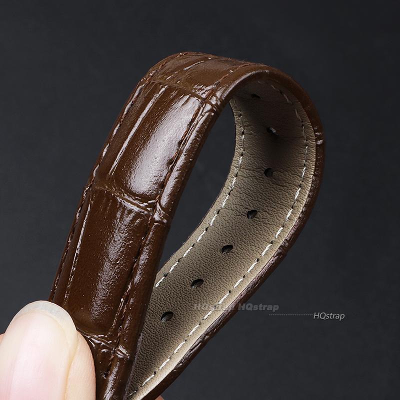 Cinturino per Orologio in Pelle di Vacchetta 10 12 14 16 19 21 18mm 20mm 22mm 24mm Fibbia ad Ardiglione per Orologio Cinturino Morbido per Orologio da Polso Braccialetto con Strumento