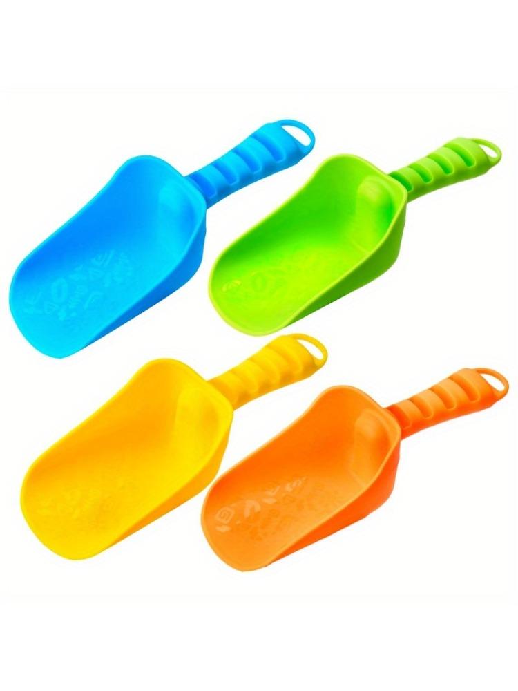 Joyfy 4 набора пляжных лопаток для песка, разноцветные совки, дорожные игрушки для песка, для игры на улице, копания, для детей, игрушки для песочницы, подарок