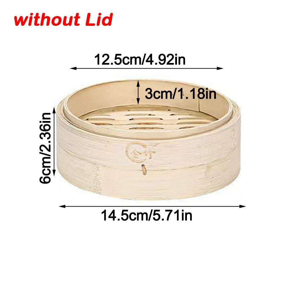 Neuer Handgefertigter Bambus-Dämpfer Stapelbar mit Deckel Dämpfkorb Große Kapazität Küchengeschirr Zum Dämpfen von Klebreis