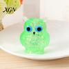 Bird Stress Toy Glitter Owl Sugar Ball Slow Rebound Relief Clear Squeeze Anxiety Relieving Animal Shape Hand Relaxation