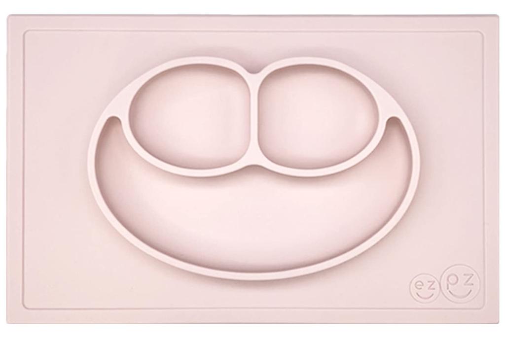 Ezpz Happy Mat Baby Baby Food Silicone Baby Gifts To Official Baby [Non-spill Tableware] Tableware, Plates, Plates, (exclusive Stores, Pink)