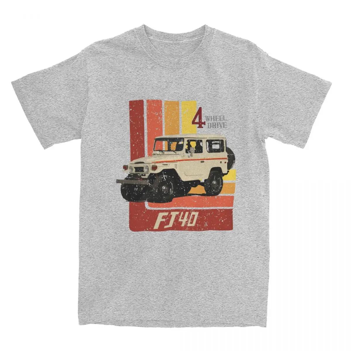 

Чоловічий Жіночий Ретро Футболка Land Cruiser FJ40 На всі сезони Одяг FJ 40 Позашляховик Бавовняна Футболка Одяг Смішна Футболка XXXL сірий колір