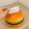  Retro Hamburger Tissue Box Kitchen Decoration Plastic Storage Container for Living Room