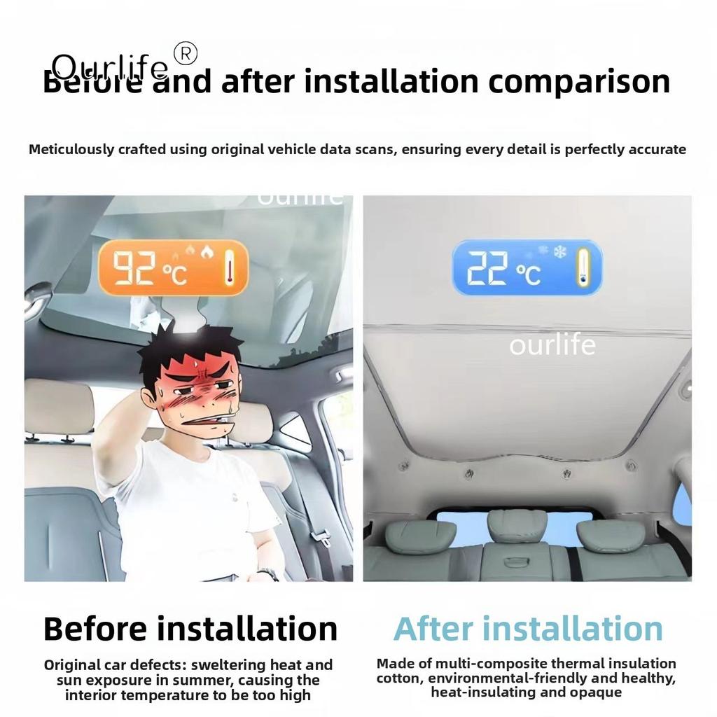 Sunroof Sunshade Fit For IM LS6 MG IM6 2026 2027 Roof Sun Protection and Insulation Interior Accessorie