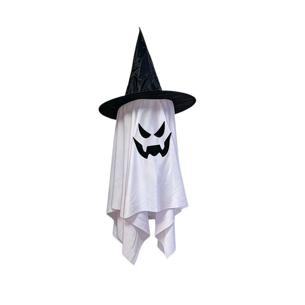 Halloween Decoration with LED Light Glowing Hat Hanging Décor for Indoor Outdoor House