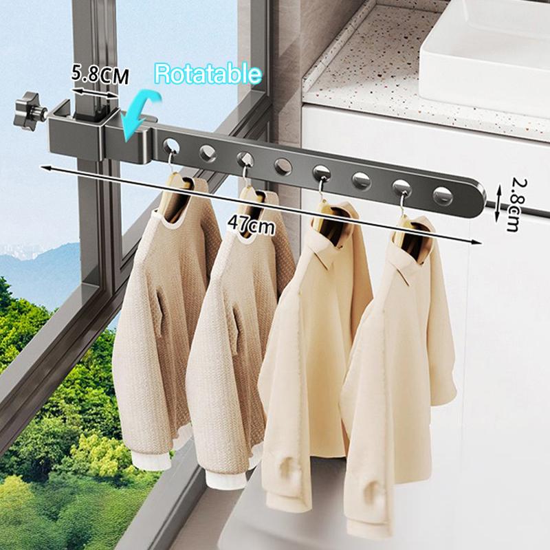 Wall Laundry Dryer Collapsible Clotheslines of Wall Clothes Clothes Drying Rack Adjustable Angle Clothes Hanger