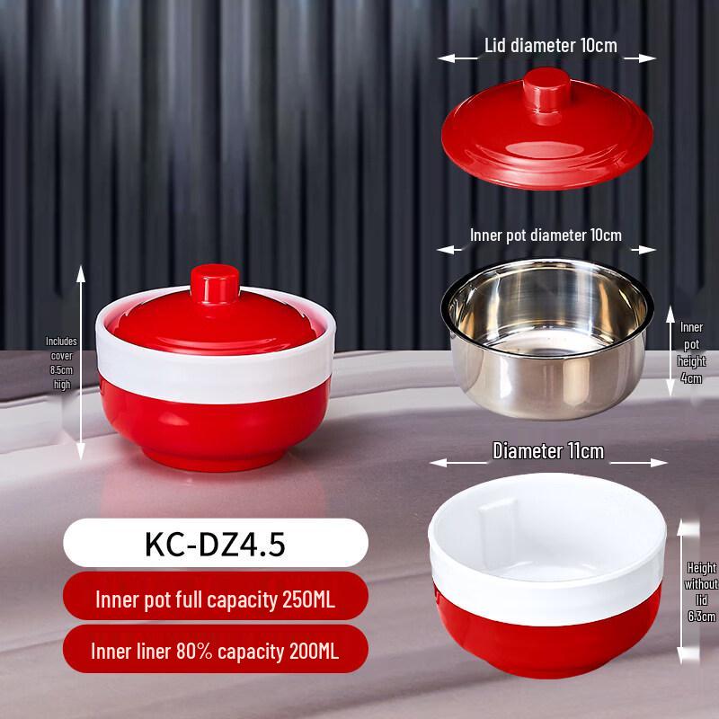 

Набор из утолщенных меламиновых суповых тарелок с внутренней вставкой