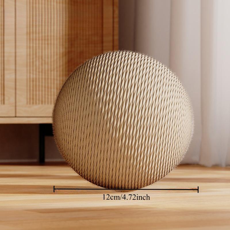 Cat Scratching Board Solid Wood Stable Scratch-resistant Hemp Rope Suspended Ball Cat Claw Sharpening Silent Entertainment Toy