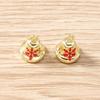 5Pcs Fashion Christmas Charms Cute Christmas Ring Bell Socking Pendant For Earring Necklace Making Accessories