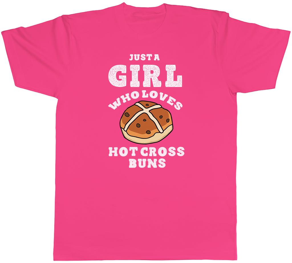 Just a Girl Unisexs TShirt Who Loves Hot Cross Buns Unisex Tee Gift