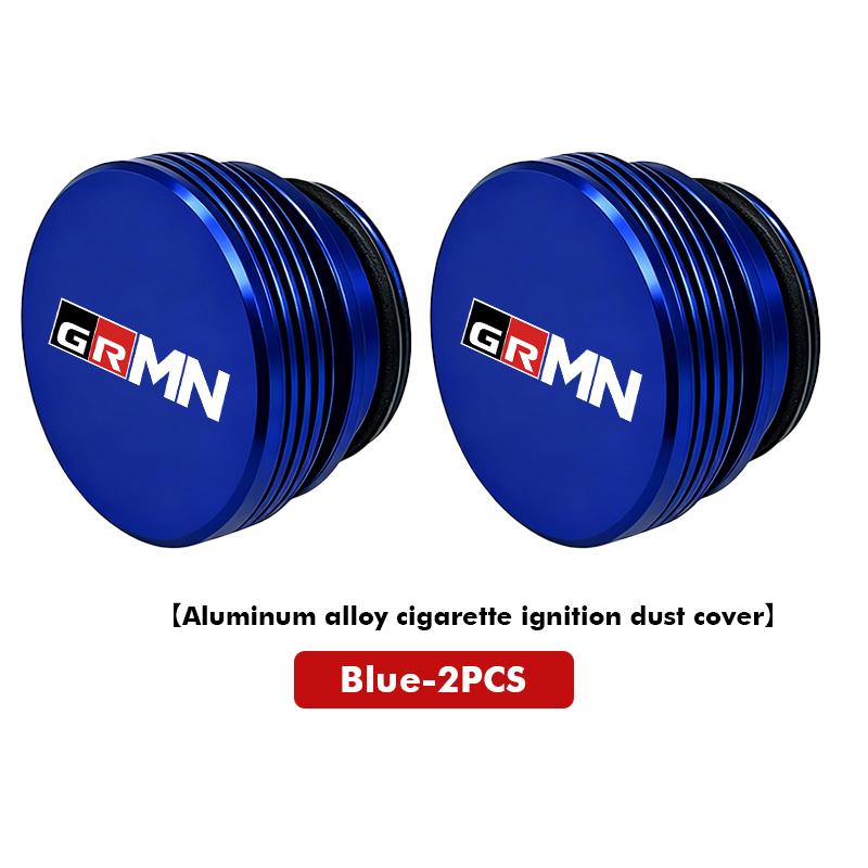 Car Logo Cigarette Lighter Dustproof Cap Protective Cover Auto Accessories For Toyota GR MN Camry Prius Auris Crown Yaris