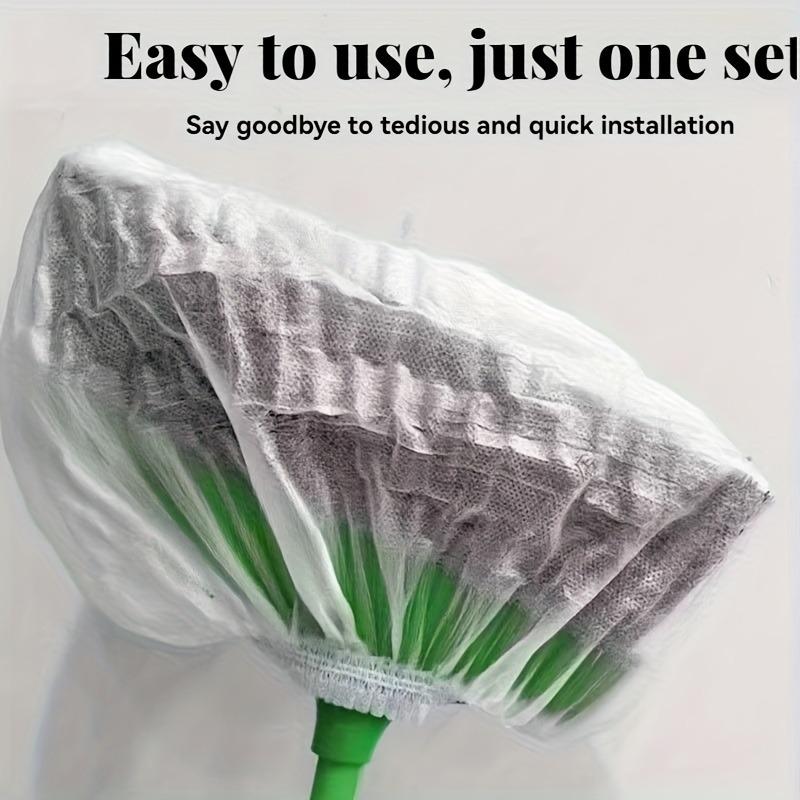 100pcs Home Essential Disposable Broom Covers - Static Strong Adsorption for Hair And Dust, Disposable And No-Wash, Time-Saving Cleaning