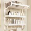 No-Drill Space Aluminum 3-Tier Towel Rack & Storage Shelf