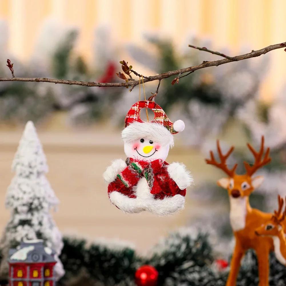 Christmas Tree Doll Hangings Christmas Family Party Dress Up Fabric Art Dance Raise Your Hand Pendant Evening Party Decoration